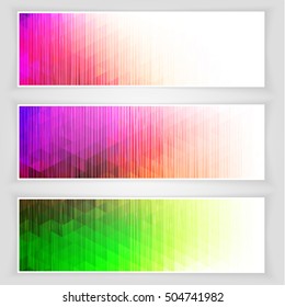 Abstract colorful banners collection - eps10