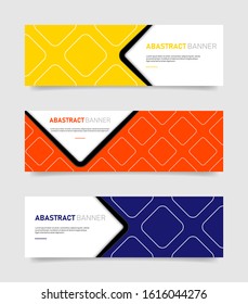 Abstract colorful banners template. Vector Eps10.