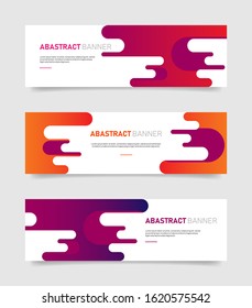 Abstract colorful banners template. Vector Eps10.
