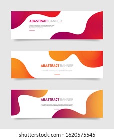 Abstract colorful banners template. Vector Eps10.