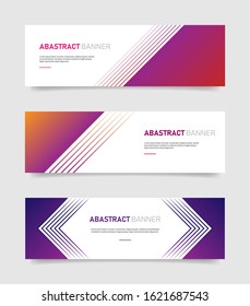 Abstract colorful banners template. Vector Eps10.