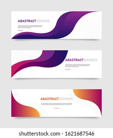 Abstract colorful banners template. Vector Eps10.