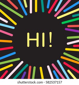 Abstract colorful bars composition background. Vector illustration presentation banner or business card design template.