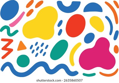 abstrato colorido formas básicas geométrica