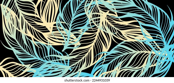 abstract colorful bird feathers mesh black background Design Wallpaper