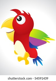 abstract colorful bird icon vector illustration