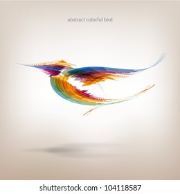 Abstract colorful bird
vector background