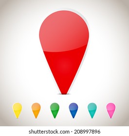 Abstract colorful blank labels. Vector illustration