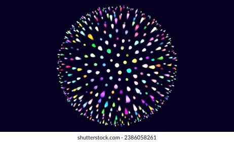 Abstract Colorful Blast Lines. Dynamic Music Particles Flow. Blurred Neon Particles Lights Effect. Music Sound Wave Visualization. Abstract Vector Background. RGB Audio Wave Visualization.