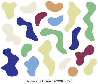 Abstract Colorful Blob Pattern, Vector Illustrator EPS File