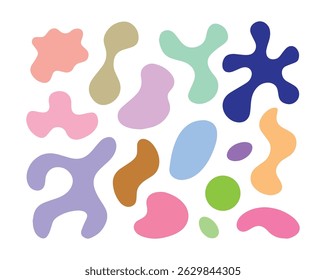 Abstract Colorful Blob Pattern, Vector Illustrator EPS File