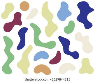 Abstract Colorful Blob Pattern, Vector Illustrator EPS File