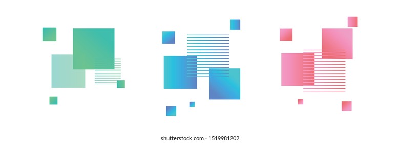 Abstract colorful blob shape set, blob flat geometric simple, liquid stain brush flat blob for label ad copy space, fluid spot template for graphic, Vector illustration 