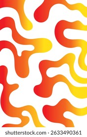 Abstract colorful blobs on a white background forming an organic seamless pattern with a playful, fluid aesthetic.