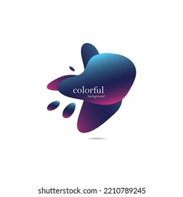Abstract colorful blobs set.Set of isolated abstract aqua spot with gradient or dynamic color.Abstract liquid shape. Fluid design. Isolated gradient waves with geometric lines,Vector illustration.