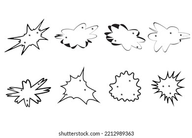 Abstract colorful blobs set.Set of isolated abstract aqua spot with gradient or dynamic color.Abstract shape.Organic black blobs irregular shape.Abstract fluid shapes vector set,simple water forms