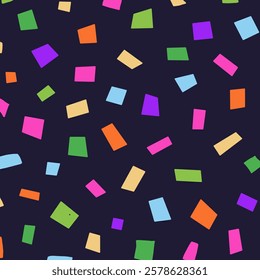 an abstract colorful block pattern, square illustration
