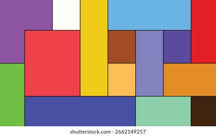 abstract colorful blocks trendy background