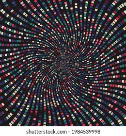 Resumen Bloques Coloridos Fondo de diseño de arte Vortex