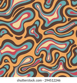 Abstract colorful blotches seamless pattern. Vector illustration