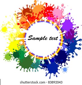 Abstract colorful blots background. Vector.