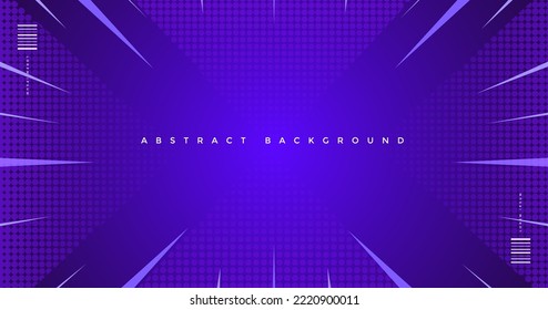 Abstract colorful blue background with geometric effect and zoom comic style