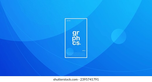 Abstract colorful blue curve papercut background template vector with overlap shape pattern. Blue background with simple trendy design. Eps10 vector