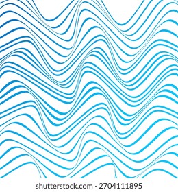 FUNDO DE PADRÃO DE LINHA ONDULADA DE GRADIENTE AZUL COLORIDO ABSTRATO. DESIGN DA CAPA 