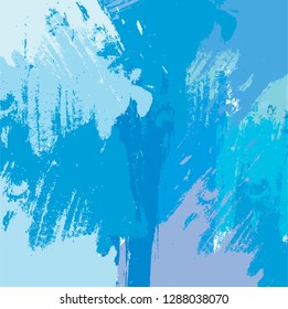abstract colorful blue paint brush and scribble texture background. creative colorful nice brush strokes and hand drawn for your design. vector illustration