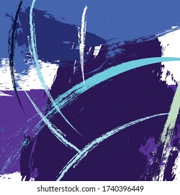 Abstract colorful blue paint brush and strokes, scribble lines pattern background. colorful blue nice brush strokes and hand drawn backdrop. modern beautiful grunge and stripes background