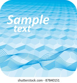 Abstract colorful blue shine vector background