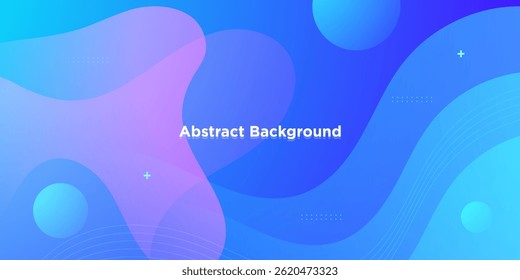 Abstract colorful blue wave fluid background. Simple dynamic background with wave pattern. Eps10 vector