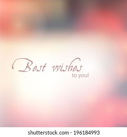Abstract colorful blur background. Vector illustration