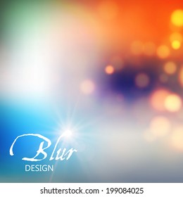 Abstract colorful blur background. Vector illustration