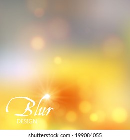 Abstract colorful blur background. Vector illustration