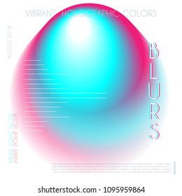 Abstract colorful blur gradient drop liquid