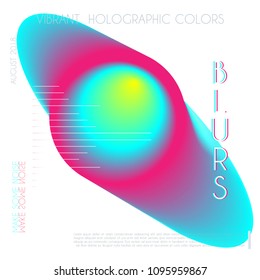 Abstract colorful blur gradient drop liquid