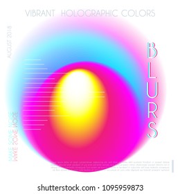 Abstract colorful blur gradient drop liquid