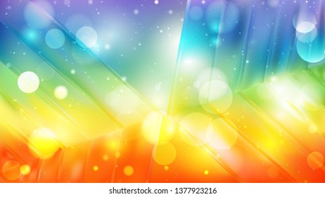 Abstract Colorful Blur Lights Background Design