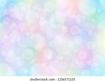 Abstract colorful blurred background with bokeh. You can for use Template, brochure, print, leaflet, banner, website. Vector illustration