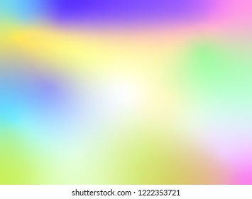 Abstract colorful blurred background design holographic style. Vector illustration