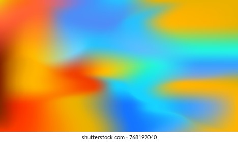 Abstract colorful blurred background. Multicolor vector illustration. Red, blue, yellow, orange colored soft image. Fantasy mix gradient for wallpaper, banner, print, screen, web materials. 