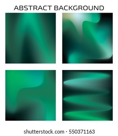 Abstract colorful blurred background. Set. For mobile apps and web design, infographics, social media. Modern design