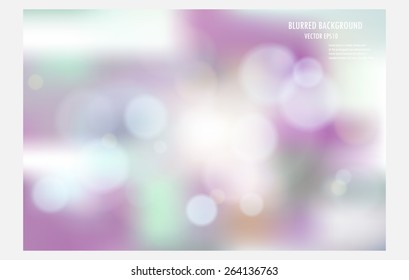 abstract colorful blurred background, vector illustration design wallpaper,blur bokeh light background. 
