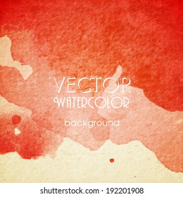 Abstract Colorful Blurred Background. Watercolor Texture.  Vector Illustration. Eps 10.