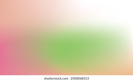 Abstractas fondo de gradiente borroso colorido con color rosa, verde, naranja y blanco. Ilustración vectorial.