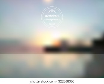 Abstract colorful blurred sunset background. Gradient mesh vector illustration. Elements for your website or presentation.