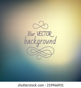 Abstract colorful blurred vector background