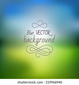 Abstract colorful blurred vector background