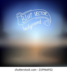 Abstract colorful blurred vector background